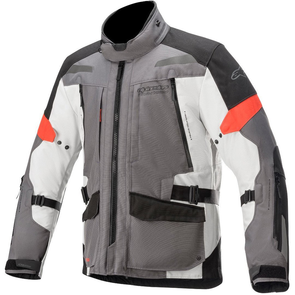 Alpinestars Alpinestars Valparaiso v3 Drystar Jacket Grey & Red